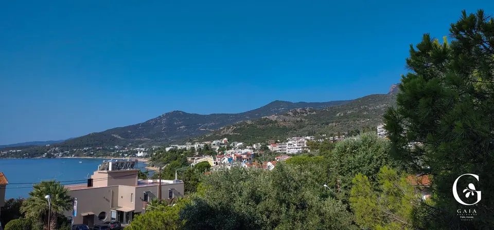 Θέα στον κόλπο και τα βουνά του Παλιού